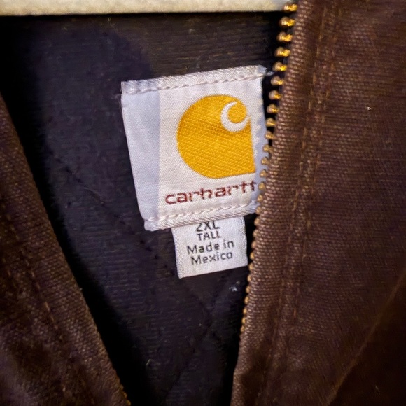 Carhartt Dark Brown Zip-Up Jacket - Picture 2 of 3